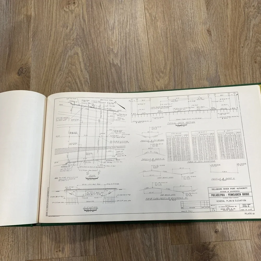 Betsy Ross Bridge Delaware River Port Authority 1976 Engineering History Book